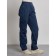 Warmed female trousers, size 42, dark blue color