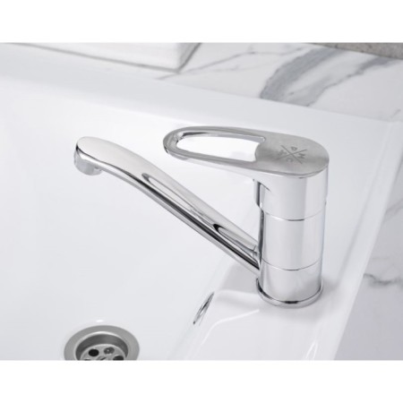 Kitchen mixer "RMS" SL52-004FB-15, single-leaf, spill 150 mm, zinc, chromium-1
