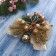 Jewelry jewelry "spruce composition" (set 2 pcs) Bant with print, 13x12 cm, gold
