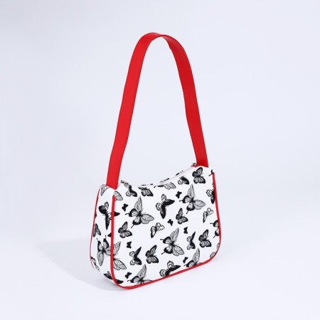 Youth bag with lightning, red/white color-1