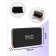 Women's wallet, 3 lightning departments, black color