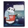 Notebook 12 sheets in the Magic Night line, covered cardboard, foil, mix