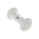Plastic door handle, d = 65, white with a pattern