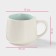 Ceramic mug with a figure at the bottom of "Hide and Humanitarianism. Tiger ", 350 ml, white color