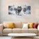 Carty watch Wall Modular Wolves, silent, 80 x 140 cm