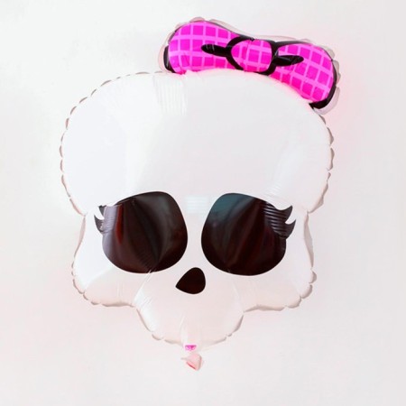 Foil ball 25 "Skull with a bow"-1