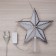 LED top for the Christmas tree “Silver Star” 16 cm, 10 LED, wire 2 meters, 220 V, glow of multi