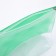 Cosmetic bag with zip-gl, green/transparent color