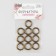 Rings for bags, d = 12/18 mm, thickness - 3 mm, 10 pcs, antique color