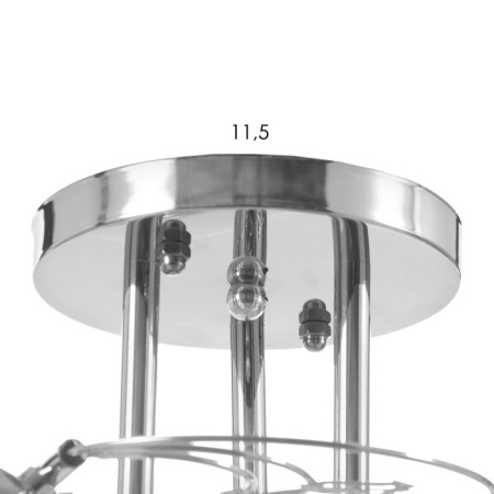Cell chandelier "Courage" 3x40W E27 Color: silver-4