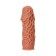 Kokos nozzle with additional stimulation, realistic, TPE, bodily, 12.7 cm