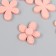 Decor for creativity tree "Chamomile and core" set 10+10 pcs Pink powder 2.3x2 cm