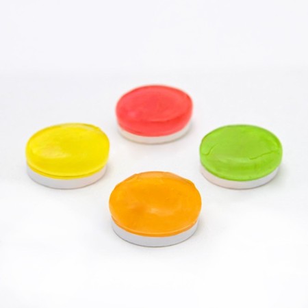 Caramel Lastenstaya "Askorbinka with an emoticon" (lemon, strawberries, apple, stake), 1000 g-1