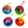 Light ball on rubber band, 6.5 cm, transparent, set 3 pcs, mix