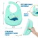 Blory for feeding "Kit" silicone with pockets, blue color