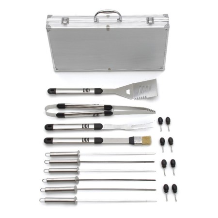 Green Glade SC007 grill set, 18 items in a suitcase