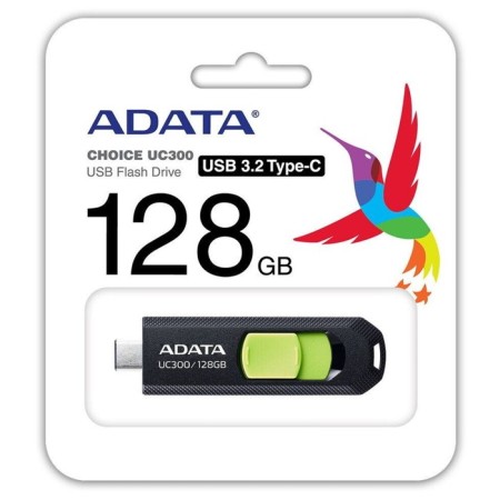 A-DATA 128GB Type-C UC300 Acho-UC300-128G-RBK/GN USB3.2 Black/Green-2