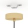CARLTON chandelier, 1x60W E27