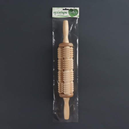 Massage for the back of "corn", d = 6.5 × 42 cm, wooden-7