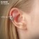 Earring "Kaff" Fairy, white color in silver