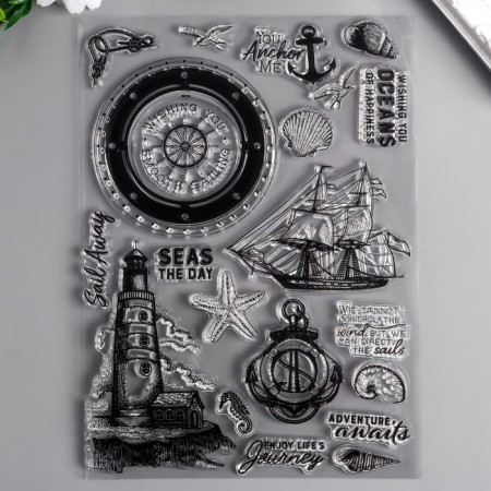 Stamp for creativity Silicon "Sea Adventure" 21x15 cm