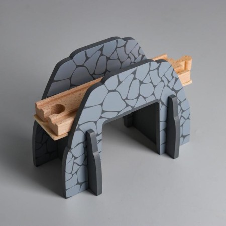 Part for the railway "Tunnel with the bridge", size 11.5 × 14.5 × 5.8 cm