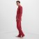 Pajama New Year's male kaftan "cage", red color, size 54