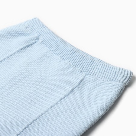 Knitted costume (jumper, trousers), blue color, height 62-6