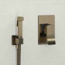 Fixer for bidet Wasserkraft A01652, with hygienic shower, hose 150 cm, brass, bronze 1012021