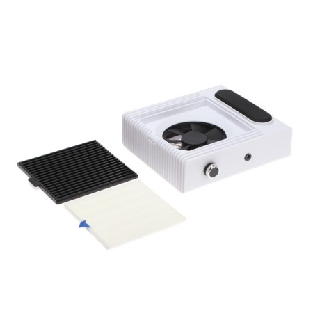Vacuum cleaner for manicure LMP-02, 80 watts, 4000 rpm, 1 filter, white-3