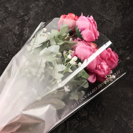 Packet stoop for flowers, "transition", 30+9.5x45 cm, pink-1