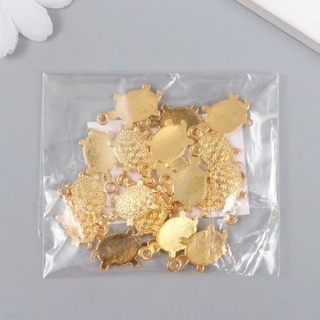 Souvenir Metal Suspension "Golden Turtle" micro 1.1x1.8 cm-3