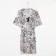 Home set (robe/shirt) female, beige/gray color, size 52
