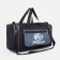 Sports bag with lightning, 3 outer pockets, black/gray color