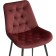 Chair on the Grass -Karkas Goyar Metal/velor, Black/Red 51x61x82 cm