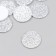 Decor "Snow Com" silver foam glitter 2 cm (set 10 pcs)