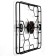 Wall clock, series: loft, "honeycomb", smooth move, 1AA, 58 x 58 cm