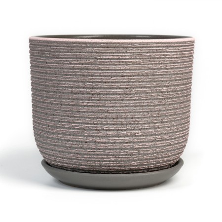 Flower pot "vine" pink-gray, 2.79 liters-3