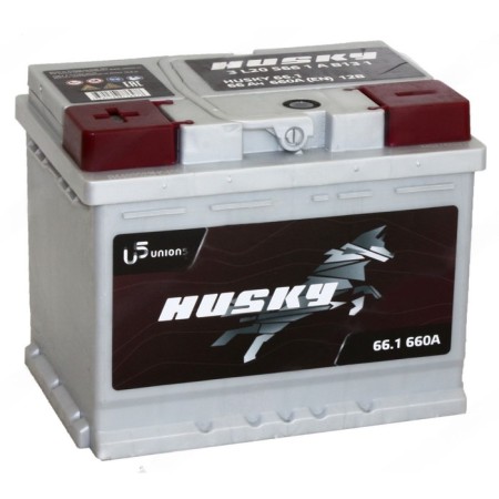 Battery Husky 66 Ah, 6st-66.1, direct polarity
