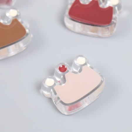 Busina Plastic "Coffee aroma. Crown" Gloss Mix 2.2x2.5x0.9 cm-1