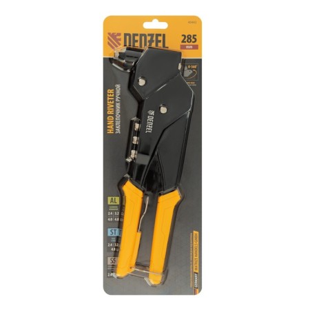 Stamber Denzel 40442, rotary, 0-360, rivets 2.4-3.2-4.0.8 mm, 285 mm-3