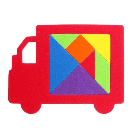 Tangram "Truck", Mix colors-7