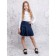 Turtleneck for girls, height 128 cm, white color