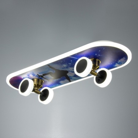 Skateboarder chandelier LED 32W 3000-6000K+7 colors backlight 60x20x7 cm Bayerlux-1