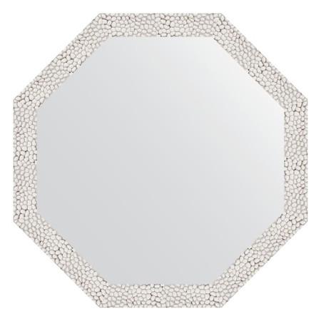 Mirror in the baguette frame, white minting 46 mm, 58.2x58.2 cm