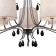 Suspended chandelier Mantra Andrea, E14, 5x20W, 510 mm, color chromium
