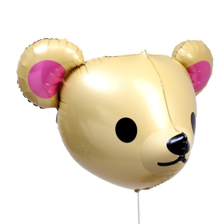 Foil ball 23 "Mishka's head", beige color-2