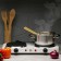 Electric tile Luazon LHP-005, 2 burners, 2000 watts, heater disk, white