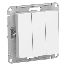 Switch Se Atlasdesign, 10 a, 3 keys, IP20, mechanism, hidden, white, Atn000131