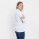 Female turtleneck, white color, size 50